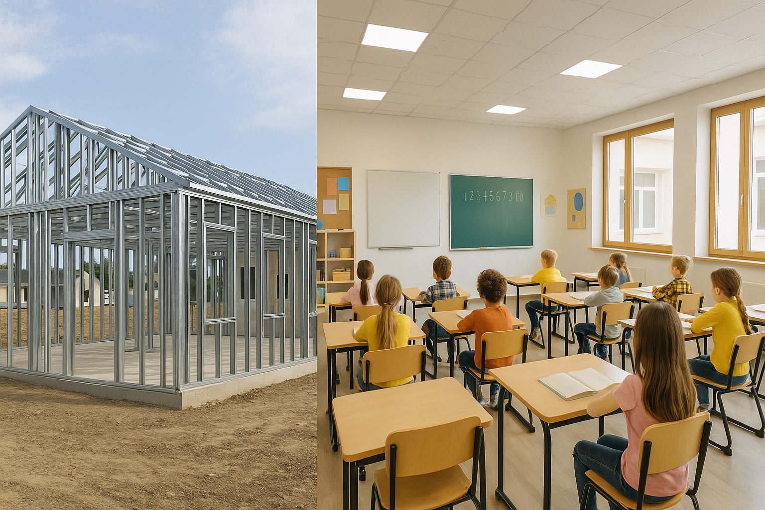 Construção Modular Steel Frame